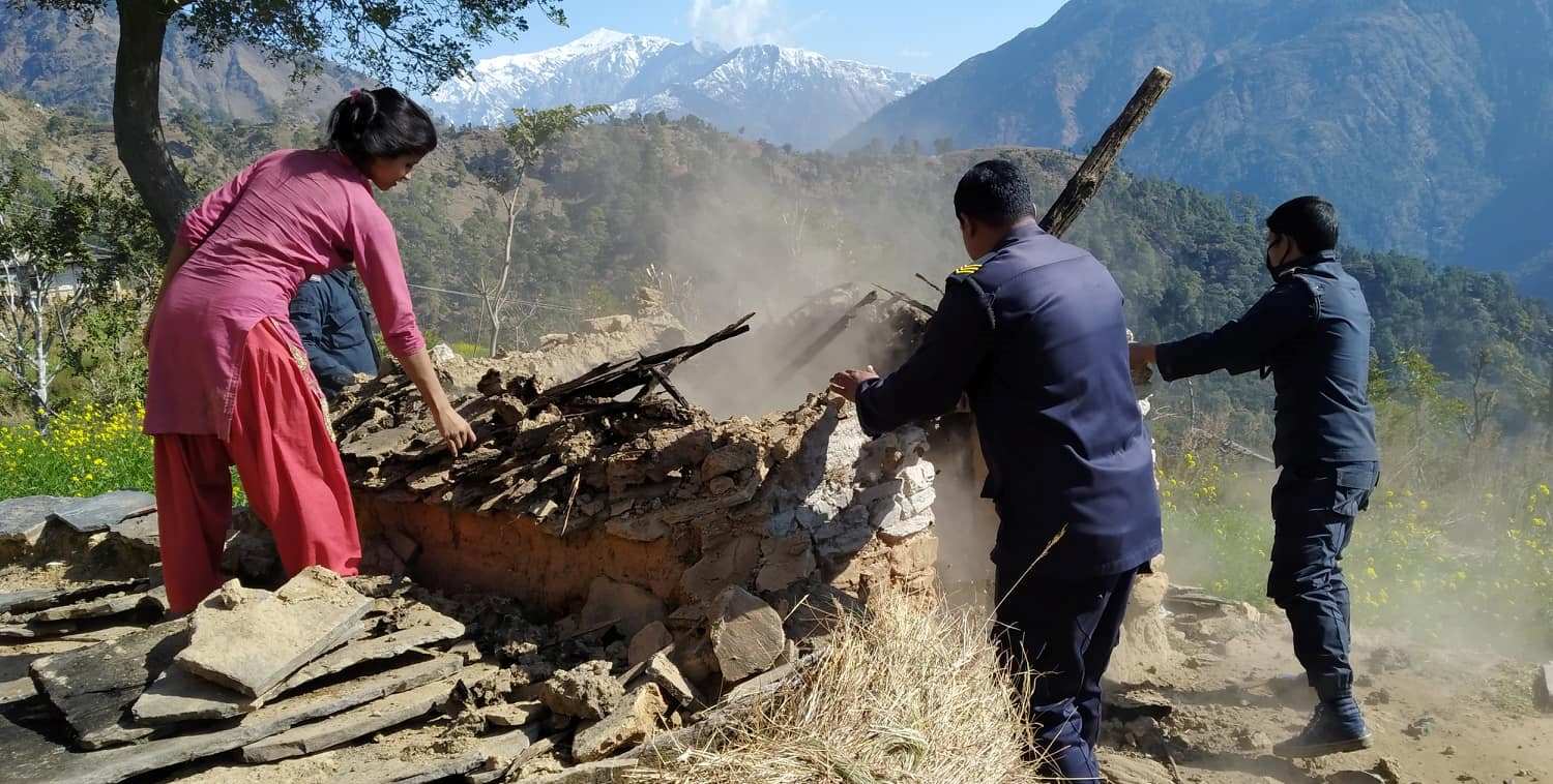 भत्किए छाउगोठ, भत्किएन छाउपडी